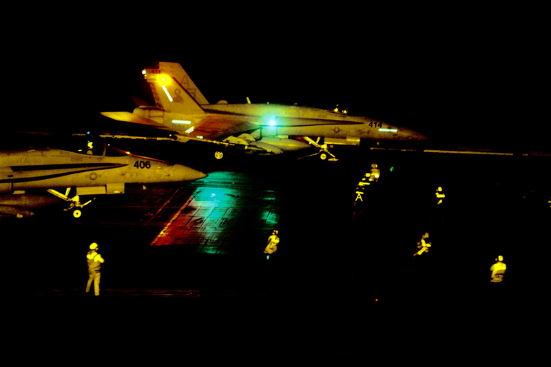 That they launch aircraft from carriers is one thing, quite another to do so in the dark of night...
